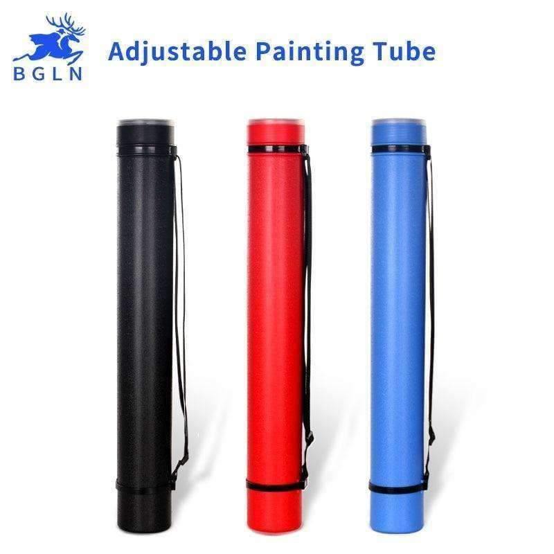 Planet Gates 3Colors Square Drawing Tube Adjustable Portable Drawing Large Capacity Strong Poster Tube For Artist Painting Art Supplies