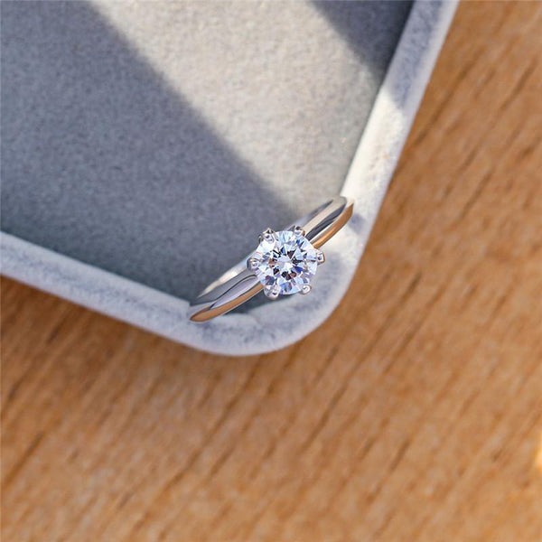 Planet Gates 3CT Diamond Wedding Ring Simple Bride Engagement Rings For Women Fashion 925 Sterling Silver Ring Jewelry Gift