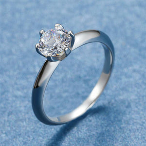 Planet Gates 3CT Diamond Wedding Ring Simple Bride Engagement Rings For Women Fashion 925 Sterling Silver Ring Jewelry Gift