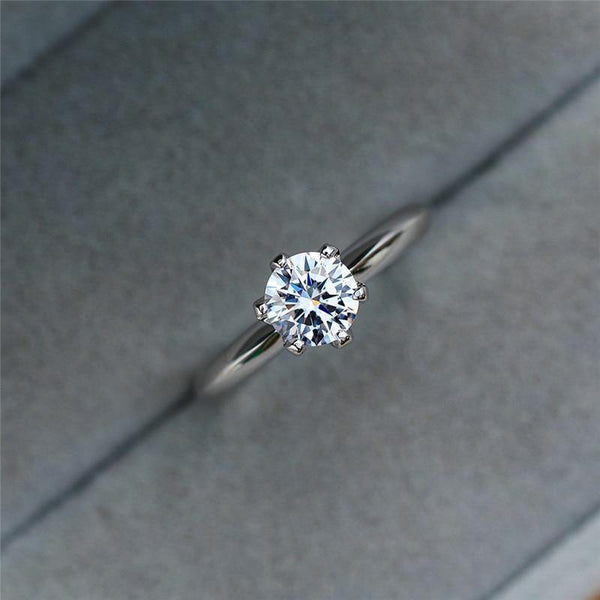 Planet Gates 3CT Diamond Wedding Ring Simple Bride Engagement Rings For Women Fashion 925 Sterling Silver Ring Jewelry Gift