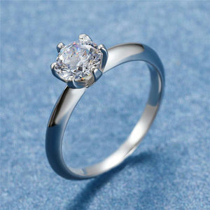 Planet Gates 3CT Diamond Wedding Ring Simple Bride Engagement Rings For Women Fashion 925 Sterling Silver Ring Jewelry Gift