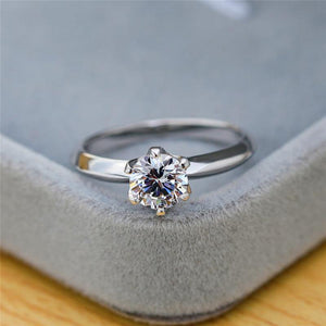 Planet Gates 3CT Diamond Wedding Ring Simple Bride Engagement Rings For Women Fashion 925 Sterling Silver Ring Jewelry Gift