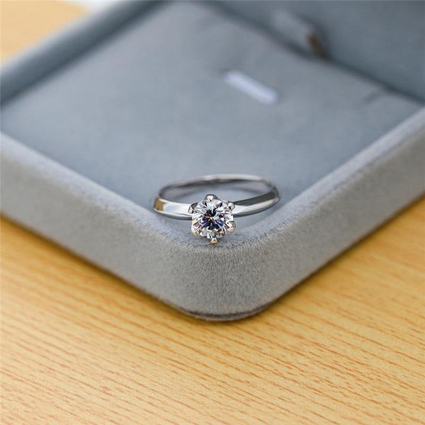 Planet Gates 3CT Diamond Wedding Ring Simple Bride Engagement Rings For Women Fashion 925 Sterling Silver Ring Jewelry Gift