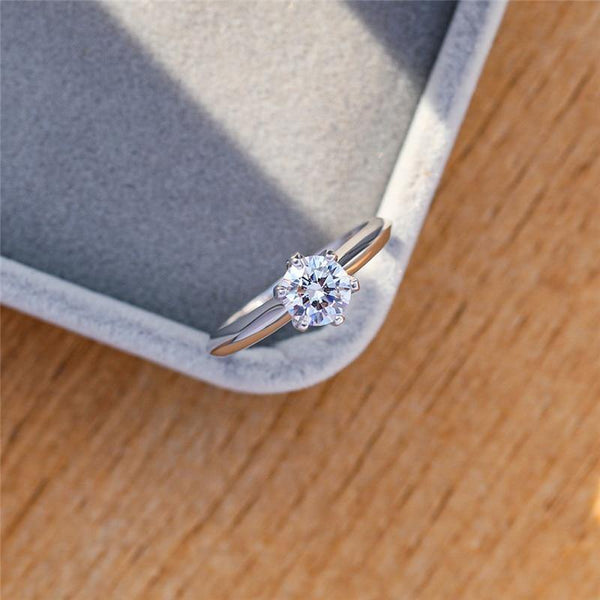 Planet Gates 3CT Diamond Wedding Ring Simple Bride Engagement Rings For Women Fashion 925 Sterling Silver Ring Jewelry Gift