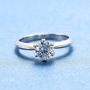 Planet Gates 3CT Diamond Wedding Ring Simple Bride Engagement Rings For Women Fashion 925 Sterling Silver Ring Jewelry Gift