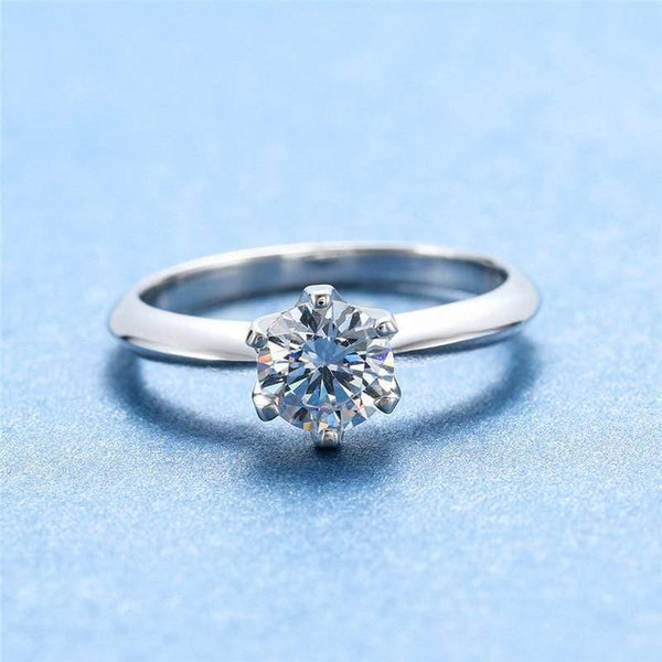 Planet Gates 3CT Diamond Wedding Ring Simple Bride Engagement Rings For Women Fashion 925 Sterling Silver Ring Jewelry Gift