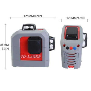 Planet Gates 3D 12Lines Laser Level Self-Leveling 360 Horizontal And Vertical Cross Super Powerful Nivel Laser Levels Red Line Leveling Tool