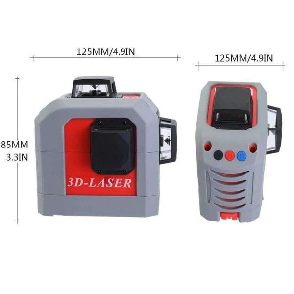 Planet Gates 3D 12Lines Laser Level Self-Leveling 360 Horizontal And Vertical Cross Super Powerful Nivel Laser Levels Red Line Leveling Tool