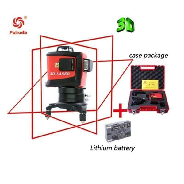 Planet Gates 3D 93T 12 Lines Laser Level Red Laser Beam Line Self-Leveling 360 Horizontal And Vertical Cross Super Powerful 3D Laser