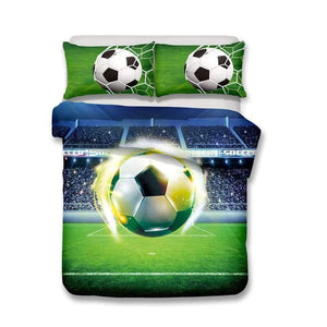 Planet Gates 3D Bedding Set football Print Duvet cover set lifelike bedclothes with pillowcase bed set home Textiles #2-5
