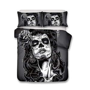 Planet Gates 3D Bedding Set skull Print Duvet cover set lifelike bedclothes with pillowcase bed set home Textiles #2-01