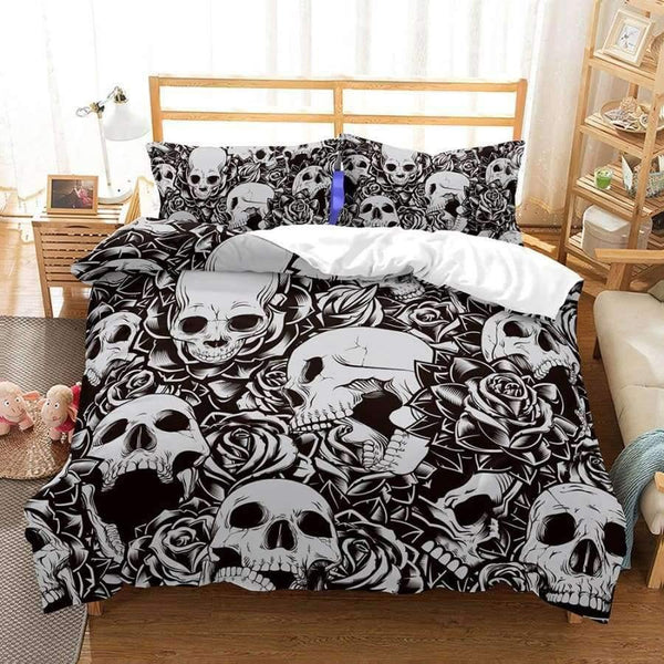 Planet Gates 3D Bedding Set skull Print Duvet cover set lifelike bedclothes with pillowcase bed set home Textiles #2-01
