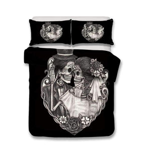 Planet Gates 3D Bedding Set skull Print Duvet cover set lifelike bedclothes with pillowcase bed set home Textiles #2-01