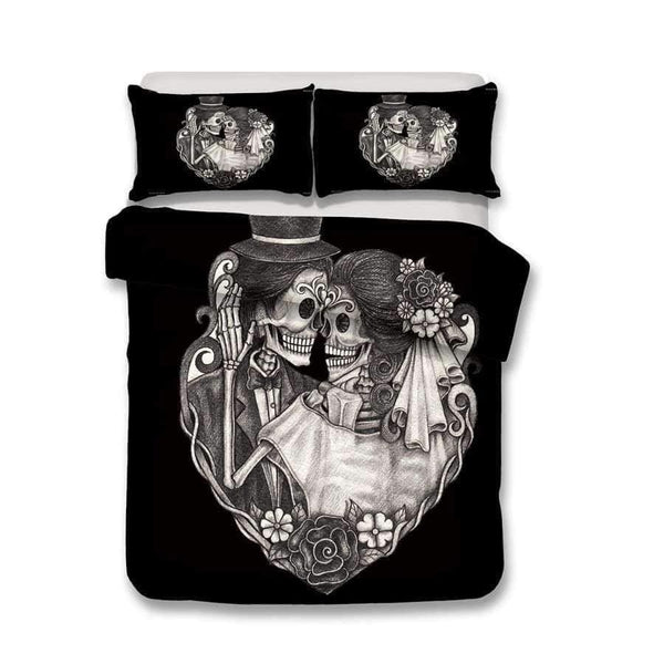 Planet Gates 3D Bedding Set skull Print Duvet cover set lifelike bedclothes with pillowcase bed set home Textiles #2-01