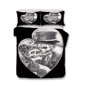 Planet Gates 3D Bedding Set skull Print Duvet cover set lifelike bedclothes with pillowcase bed set home Textiles #2-01