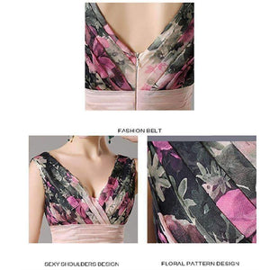 Planet Gates 3D Designs Spaghetti Strap Floral Print maxi dress Evening Gowns Floor Length vestidos de festa Chiffon Flower Long Party Dress