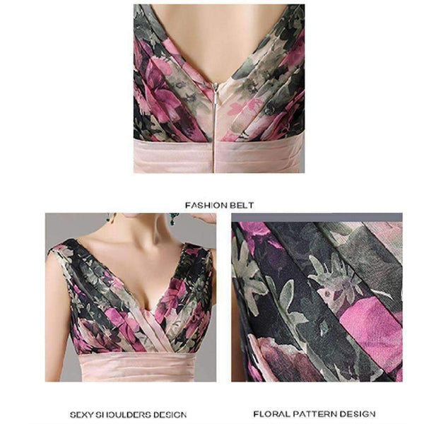 Planet Gates 3D Designs Spaghetti Strap Floral Print maxi dress Evening Gowns Floor Length vestidos de festa Chiffon Flower Long Party Dress