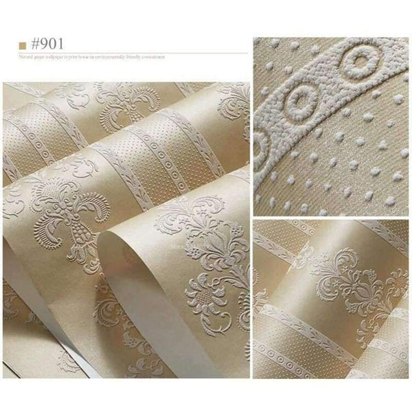 Planet Gates 3D Embossed Flower Wallpaper Desktop 3D Pink Floral Wallpaper Roll Modern Living Room Wall Paper Non-Woven Home Decor Yellow Art