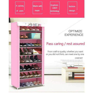 Planet Gates 3D Landscape 9-layer 8-grid Shoe cabinet Non-woven fabrics large Shoe rack organizer removable shoe storage for home furniture