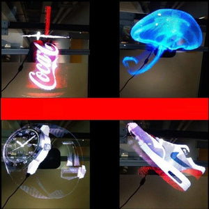 Planet Gates 3D Logo Projector Advertising Display Hologram Holographic Lamp LED Stage Light