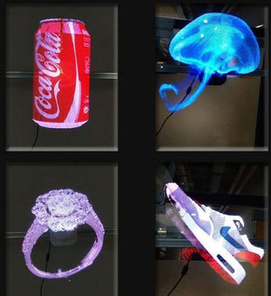 Planet Gates 3D Logo Projector Advertising Display Hologram Holographic Lamp LED Stage Light