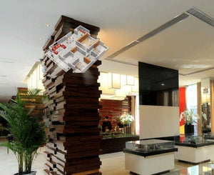 Planet Gates 3D Logo Projector Advertising Display Hologram Holographic Lamp LED Stage Light