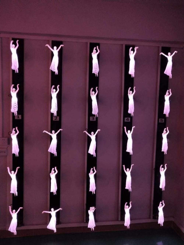 Planet Gates 3D Logo Projector Advertising Display Hologram Holographic Lamp LED Stage Light