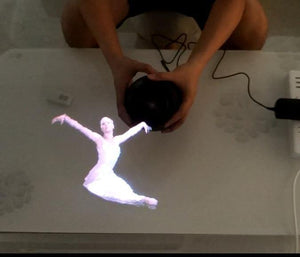 Planet Gates 3D Logo Projector Advertising Display Hologram Holographic Lamp LED Stage Light