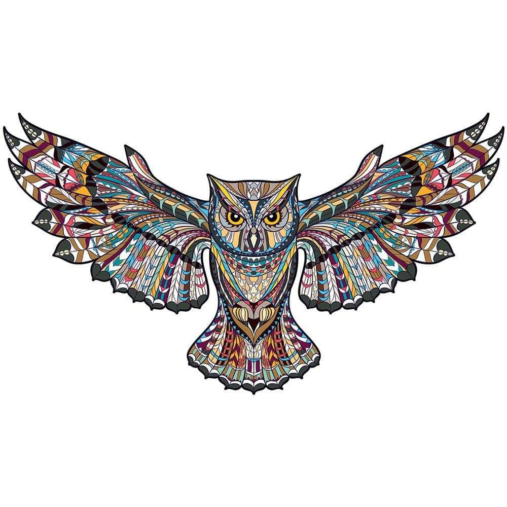 Planet Gates 3D Puzzle Board Game Montessori Educational Wooden Toys Puzzle Animal Jigsaw Puzzles Owl for Adult Kids Wooden Toy Gift