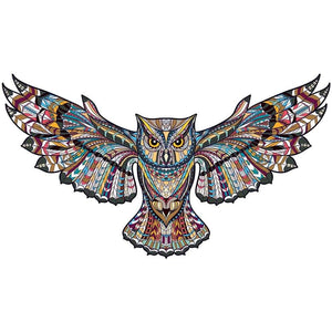 Planet Gates 3D Puzzle Board Game Montessori Educational Wooden Toys Puzzle Animal Jigsaw Puzzles Owl for Adult Kids Wooden Toy Gift