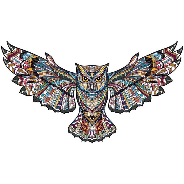 Planet Gates 3D Puzzle Board Game Montessori Educational Wooden Toys Puzzle Animal Jigsaw Puzzles Owl for Adult Kids Wooden Toy Gift