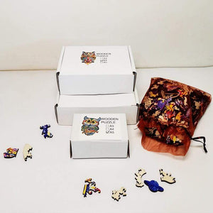 Planet Gates 3D Puzzle Board Game Montessori Educational Wooden Toys Puzzle Animal Jigsaw Puzzles Owl for Adult Kids Wooden Toy Gift