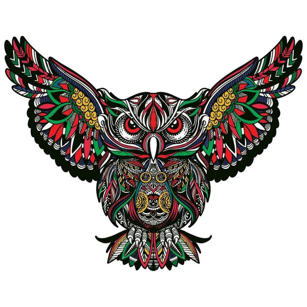 Planet Gates 3D Puzzle Board Game Montessori Educational Wooden Toys Puzzle Animal Jigsaw Puzzles Owl for Adult Kids Wooden Toy Gift