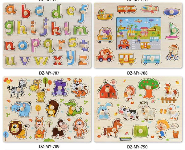 Planet Gates 3D Puzzles Wooden Learning Toys for Kids Alphabet  Animal Fruit Transportation Vegetables Shape Baby Early Educational Toy