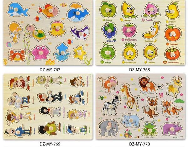 Planet Gates 3D Puzzles Wooden Learning Toys for Kids Alphabet  Animal Fruit Transportation Vegetables Shape Baby Early Educational Toy