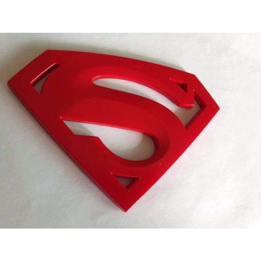 Planet Gates 3D  red emblem Auto logo Motorcycle accessories Funny car stickers Superman badge ABS Universal Car styling