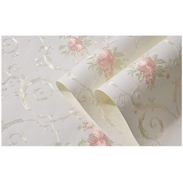 Planet Gates 3D Stereoscopic Flower Pastoral Non-woven Thickened Wallpaper Wall Covering Roll Wall Papers Home Decor Living Room Bedroom Wall