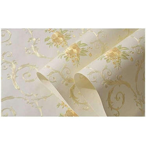 Planet Gates 3D Stereoscopic Flower Pastoral Non-woven Thickened Wallpaper Wall Covering Roll Wall Papers Home Decor Living Room Bedroom Wall