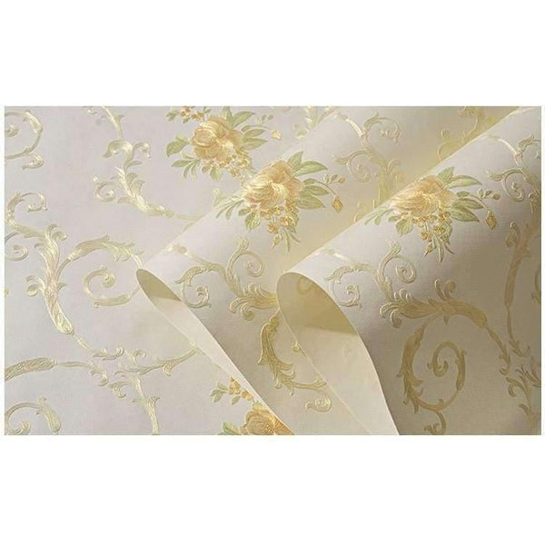 Planet Gates 3D Stereoscopic Flower Pastoral Non-woven Thickened Wallpaper Wall Covering Roll Wall Papers Home Decor Living Room Bedroom Wall