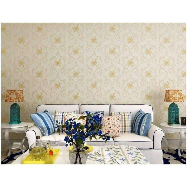 Planet Gates 3D Stereoscopic Flower Pastoral Non-woven Thickened Wallpaper Wall Covering Roll Wall Papers Home Decor Living Room Bedroom Wall