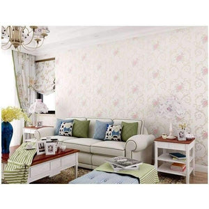 Planet Gates 3D Stereoscopic Flower Pastoral Non-woven Thickened Wallpaper Wall Covering Roll Wall Papers Home Decor Living Room Bedroom Wall