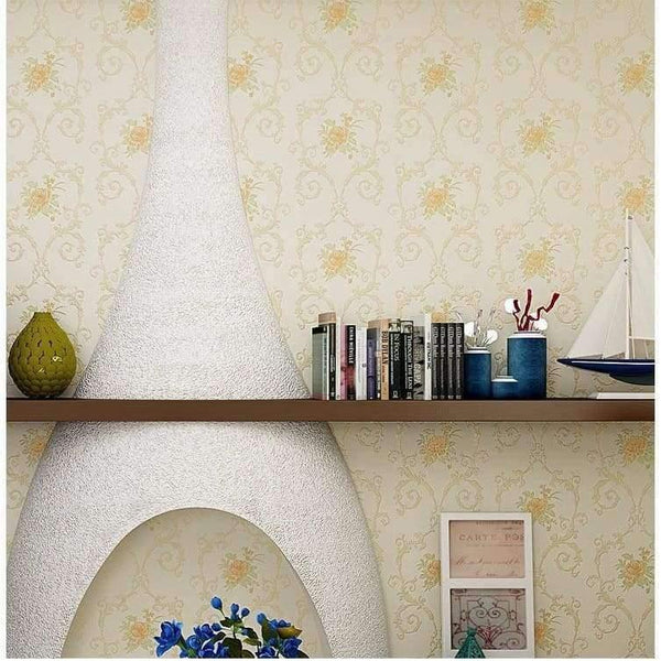 Planet Gates 3D Stereoscopic Flower Pastoral Non-woven Thickened Wallpaper Wall Covering Roll Wall Papers Home Decor Living Room Bedroom Wall
