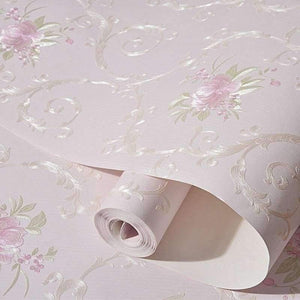 Planet Gates 3D Stereoscopic Flower Pastoral Non-woven Thickened Wallpaper Wall Covering Roll Wall Papers Home Decor Living Room Bedroom Wall