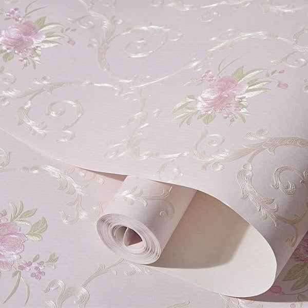 Planet Gates 3D Stereoscopic Flower Pastoral Non-woven Thickened Wallpaper Wall Covering Roll Wall Papers Home Decor Living Room Bedroom Wall