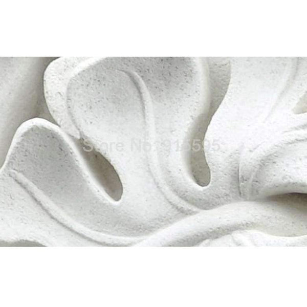 Planet Gates 3D Stereoscopic Leaf Pattern Plaster Relief Mural Wall Paper Living Room TV Background Wall Painting Wallpaper Home Decoration
