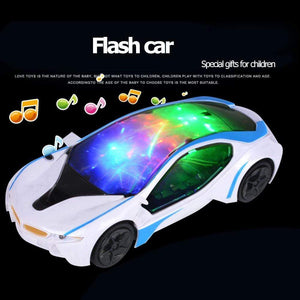 Planet Gates 3D Universal Electric Car Toy Led Flashing Light Music Singing Sound Toy Universal Car Children's Sports Car Model Toys