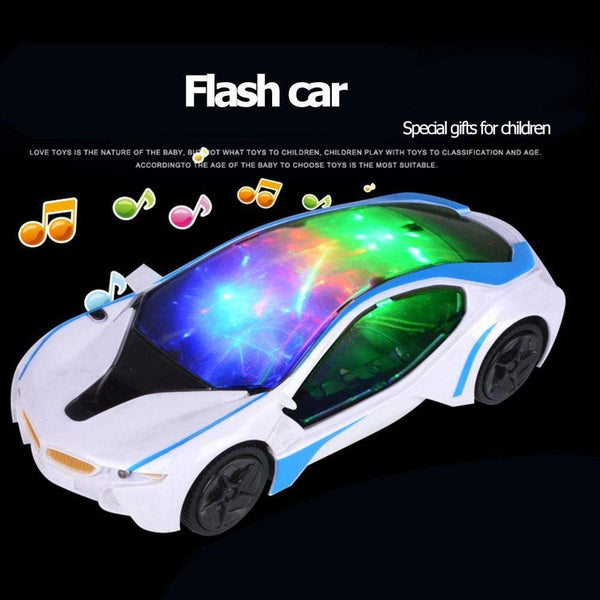 Planet Gates 3D Universal Electric Car Toy Led Flashing Light Music Singing Sound Toy Universal Car Children's Sports Car Model Toys