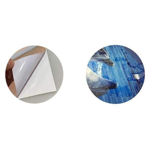 Planet Gates 3D Wallpaper Chinese Style Waterfalls Nature Landscape Door Sticker Photo Wall Murals PVC Self Adhesive Waterproof 3D Home Decor