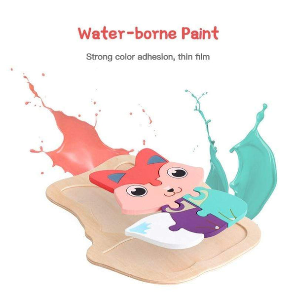 Planet Gates 3D Wooden Puzzle Toys For Children Cartoon Animal Vehicle Wood PuzzlesJigsaw Intelligence Kid Baby Early Educational Toys Gifts