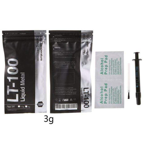 Planet Gates 3g LT-100 Liquid Metal Thermal Conductive Paste Grease for CPU GPU Cooling Liquid Ultra 128W/mK 1.5g 3g Compound Grease for Cooling